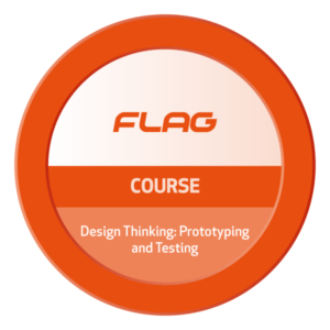 Badge FLAG Curso Design Thinking: Prototipagem e Teste