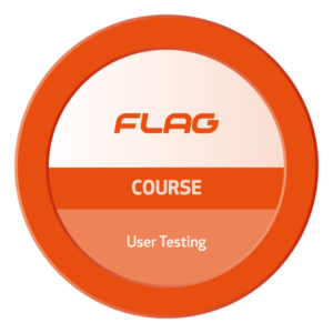 Badge FLAG Curso User Testing