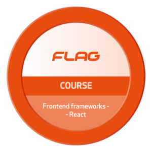 Badge FLAG Curso Frontend frameworks – React